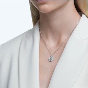 Swarovski Signum Rhodium Swan Pendant Necklace